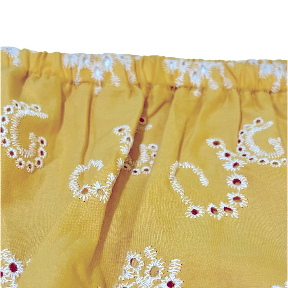 BRAND NEW! EMMA AND GRACE SUNFLOWER EYELET RELAXED FLOWY FIT BLOUSE. 3XL,GOLDEN - Picture 6 of 12